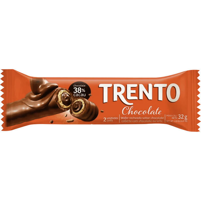 Biscoito Wafer Trento Chocolate 32g