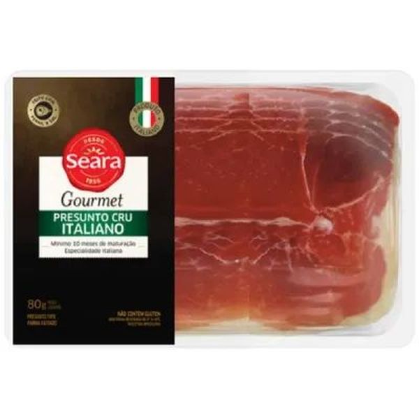 Presunto SEARA Gourmet Cru Italiano Fatiado 80g
