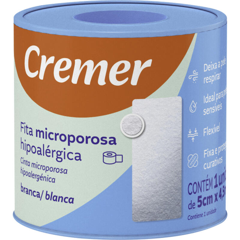 Fita Microporosa Cremer Branca un