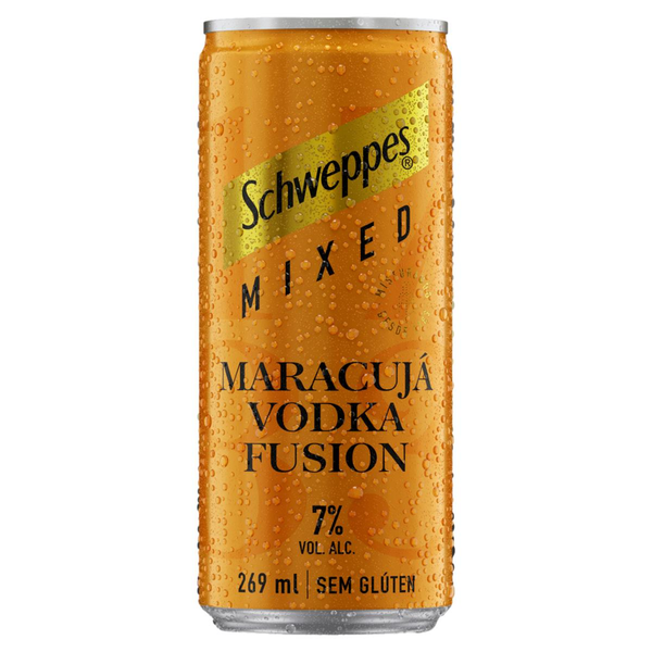 Bebida Mista SCHWEPPES Mixed Maracujá Vodka Fusion Sem Glúten 269ml