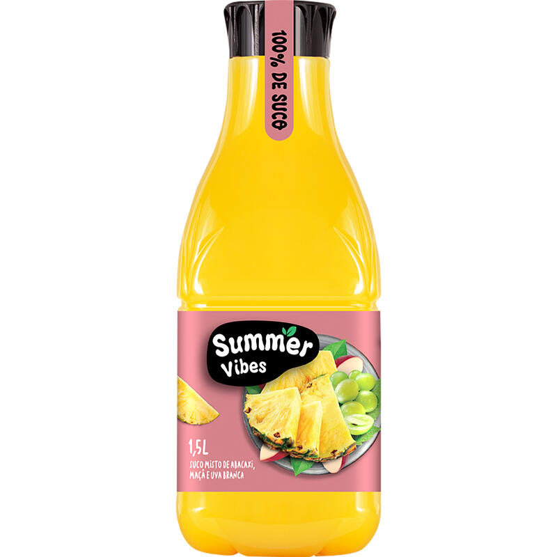 Suco Summer Vibes Abacaxi, maçã e uva 1,5L