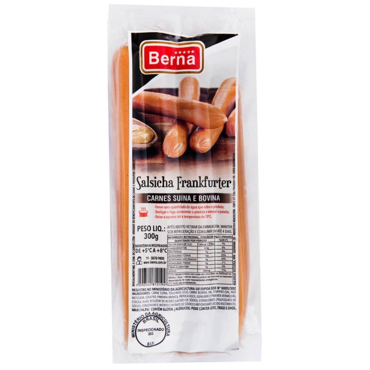Salsicha BERNA Frankfurter 300g