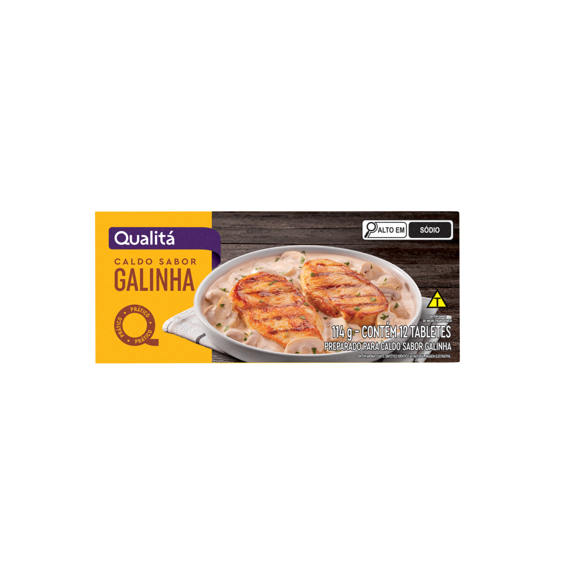 Caldo Galinha Qualitá Caixa 114g 12 Unidades