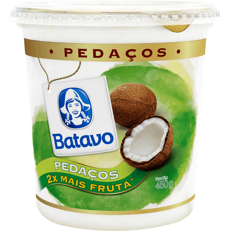 Iogurte BATAVO Coco com Pedaços de Frutas 450g
