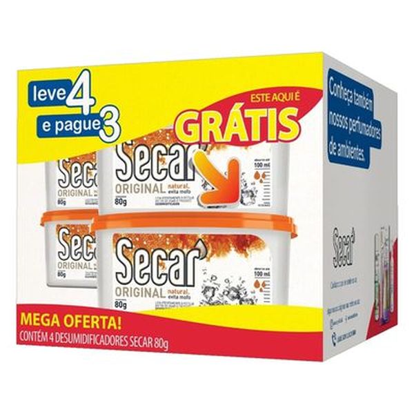 Evita Mofo SECAR 80g Leve 4 Pague 3 Unidades