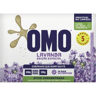 Lava Roupas em Pó Omo Lavanda 400g