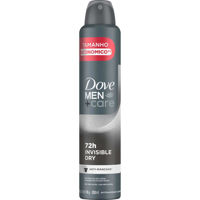 Desodorante Aerossol Dove Men Invisible dry 200ml