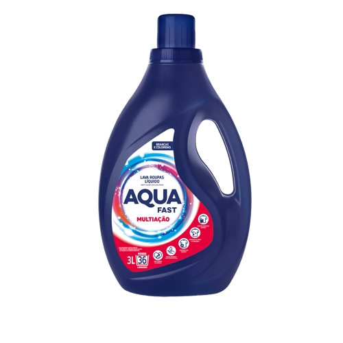 Lava-roupas Aquafast Líquido Multiação 3l