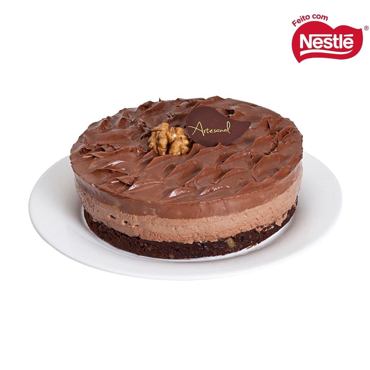 Brownie Com Mousse De Chocolate Fabricação Própria 400g