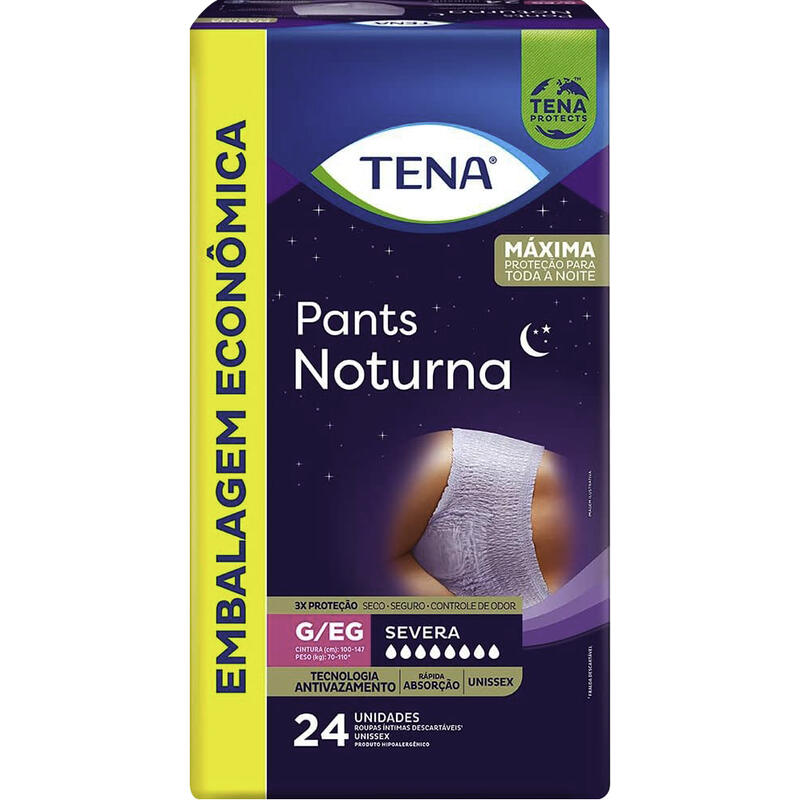 Roupa Íntima Tena Pants Noturna G/EG 24 un