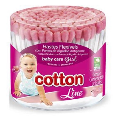 Hastes Cotton Line Comflexiveis Pote Girl