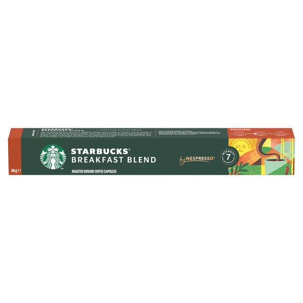Café Starbucks Nespresso Breakfast Blend com 10 Cápsulas 56g