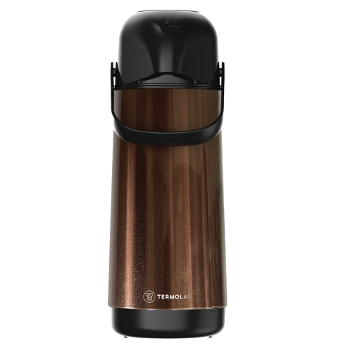 Garrafa Térmica Termolar Lúmina Inox Marrom 1l