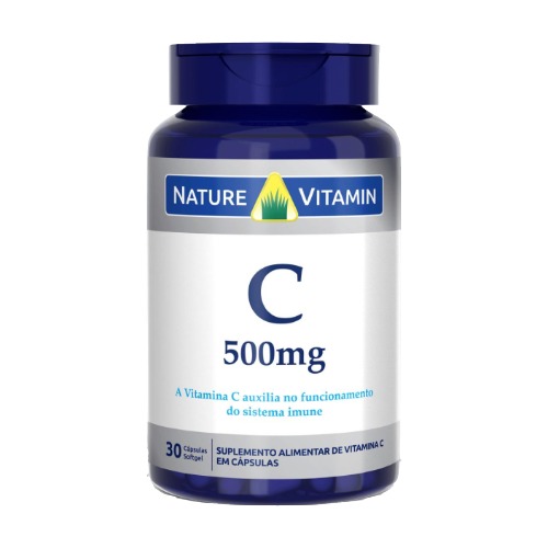 Suplemento Alimentar Nature Vitamin Vitamina C 500mg Com 30 Cápsulas