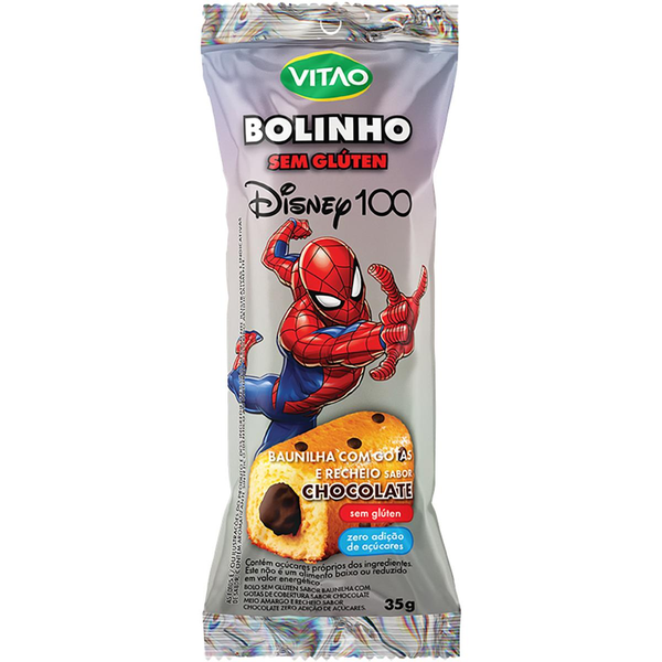 Bolinho Vitao 35g - Disney - Sem Glúten - Chocolate