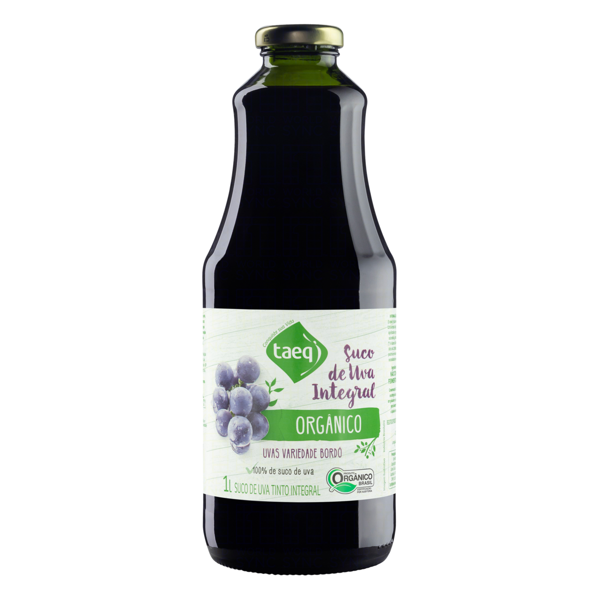 Suco Integral Orgânico Uva Tinto Taeq Garrafa 1l