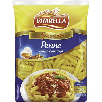 Macarrão com Ovos Vitarella Penne 500g