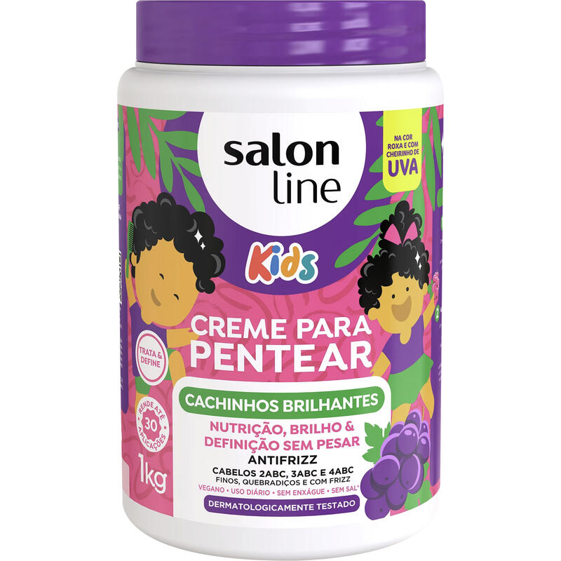 Creme para Pentear Salon Line Kids Cachinhos Uva 1kg