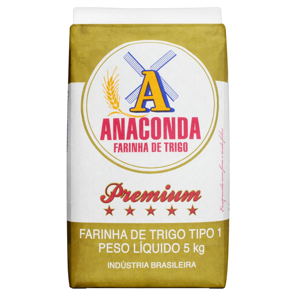 Farinha de Trigo Anaconda 5kg - Premium