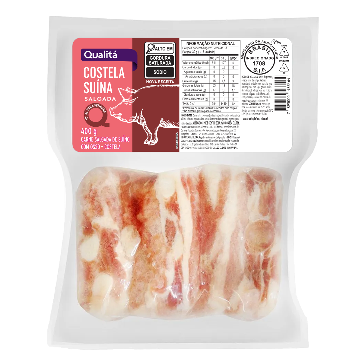 Costela Salgada QUALITÁ 400g