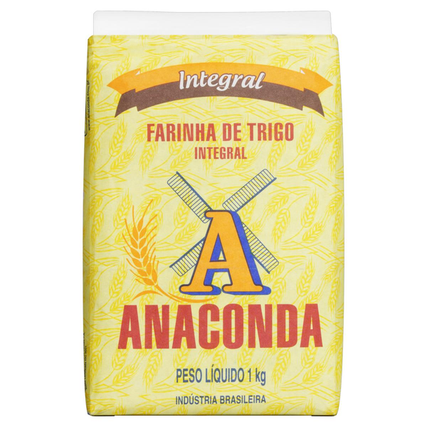 Farinha de Trigo Anaconda 1kg - Integral