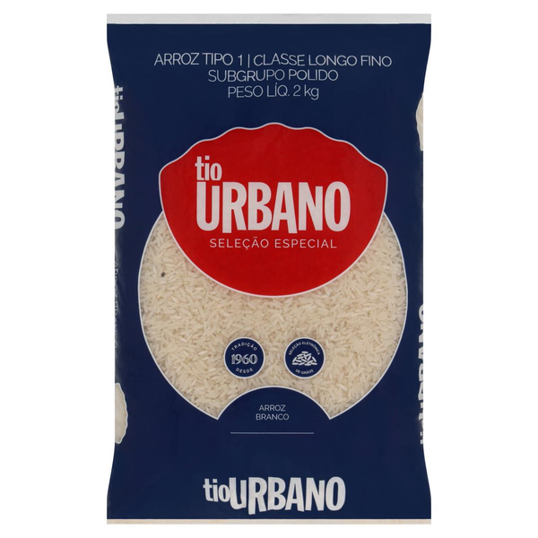 Arroz Branco TIO URBANO Tipo 1 Pacote 2kg