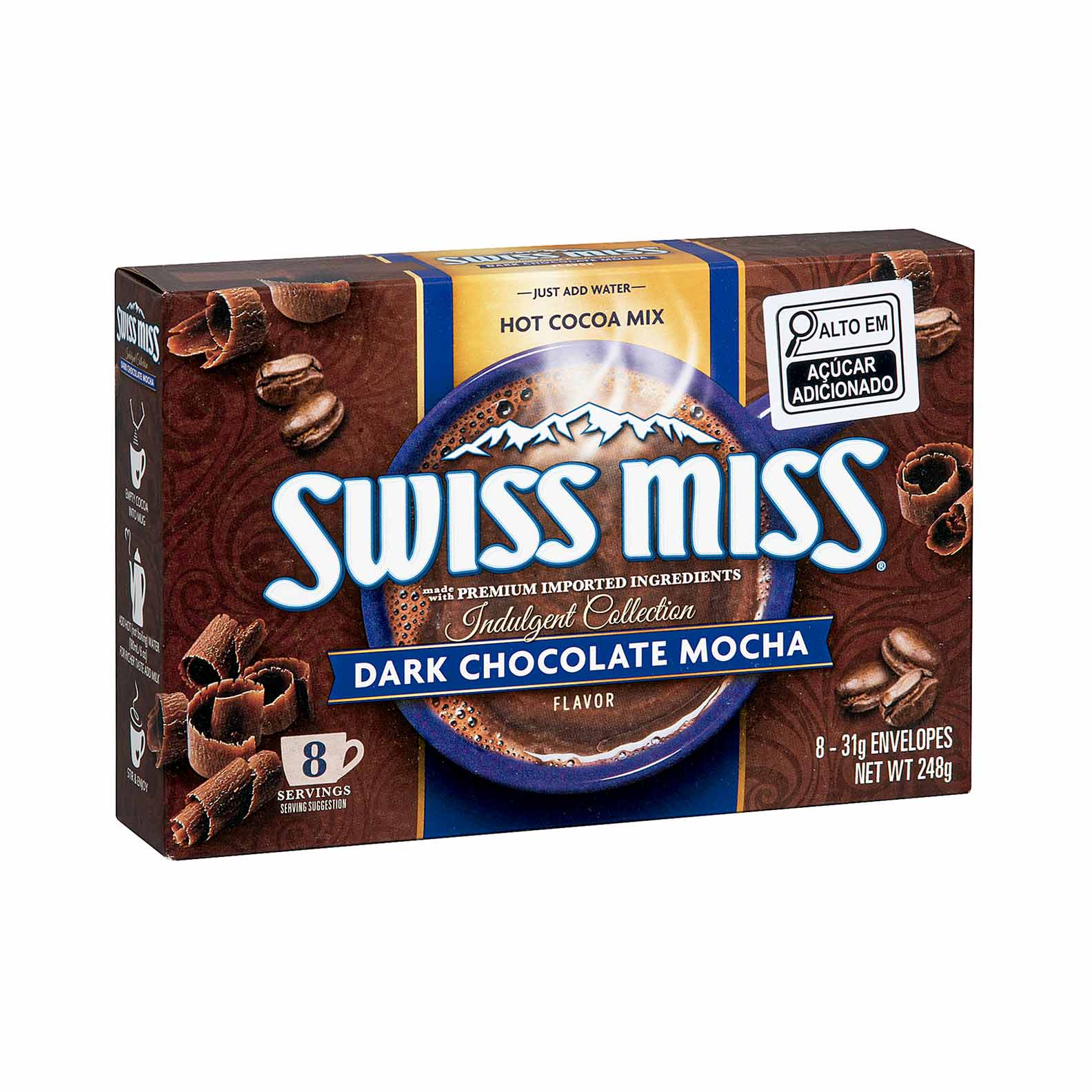 Achocolatado em Pó Dark Chocolate Mocha Swiss Miss 248g