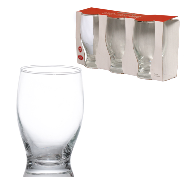 Copo Long Drink Vidro Huis 200ml 3pcs