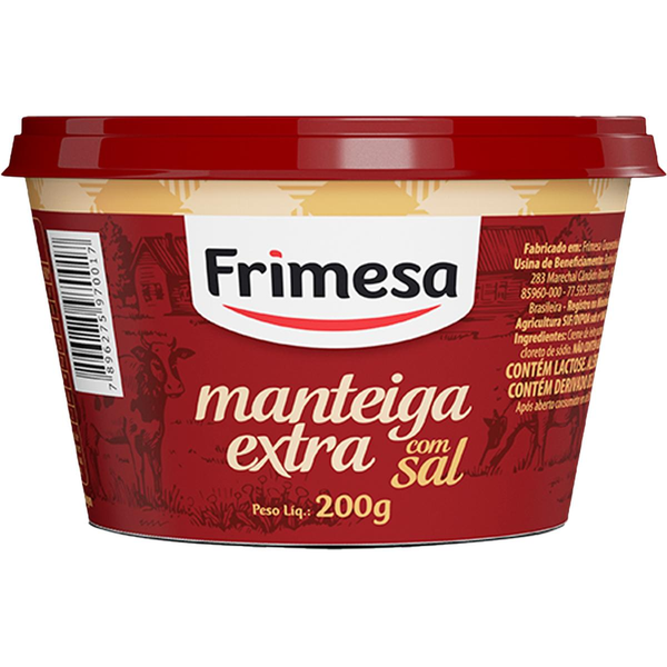 Manteiga Frimesa com Sal 200g