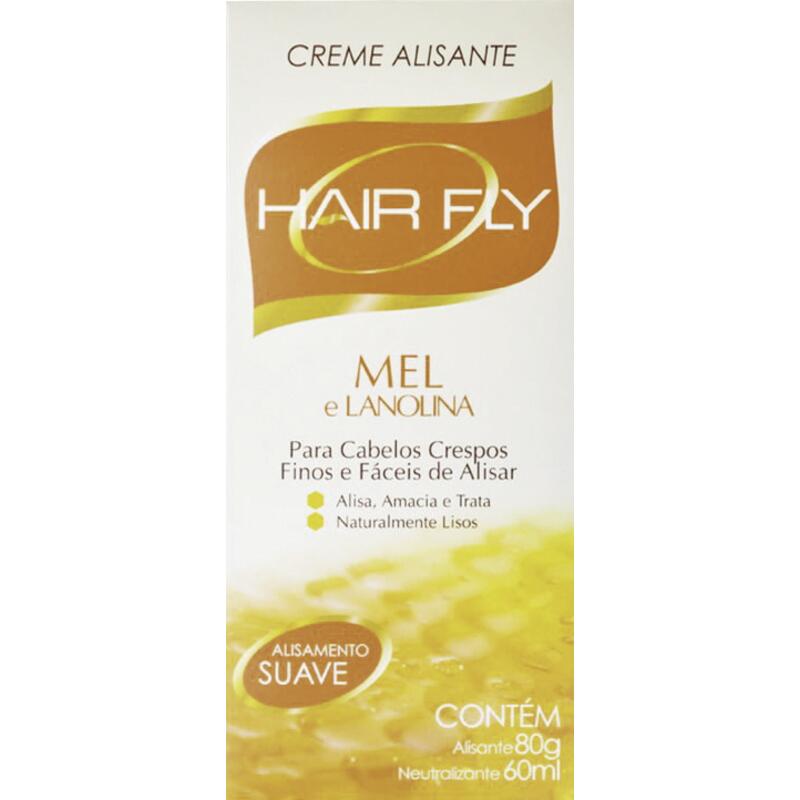 Creme Alisante Hair Fly Mel e lanolina 80g