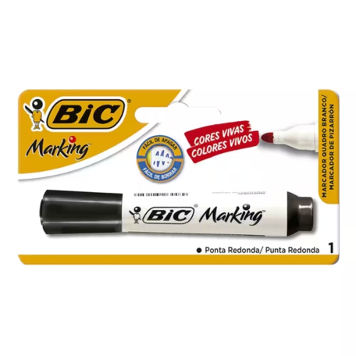Marcador Bic P/quadro Branco Preto 1un