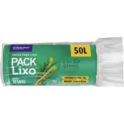 Saco de Lixo Top I'm Green 50L 30 un