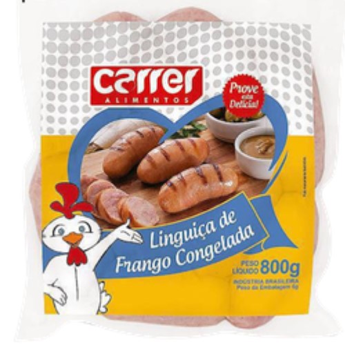 Linguiça De Frango Carrer Congelada 800g