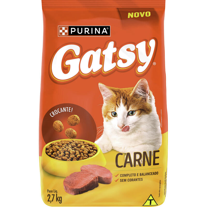 Alimento para Gatos Gatsy Carne 2,7kg