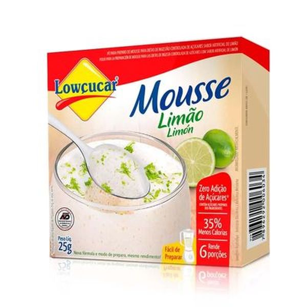 Mistura para Mousse Lowçucar 25g - Diet - Limão