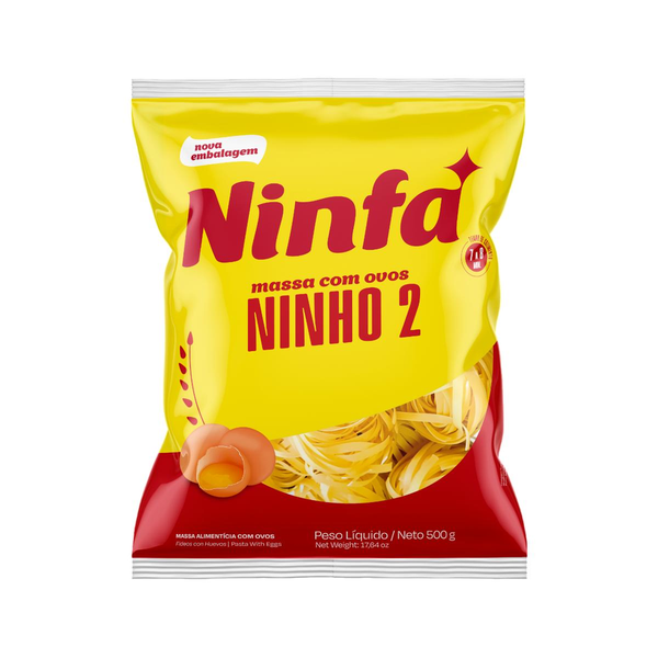 Massa com Ovos Ninfa 500g - Ninho N. 2