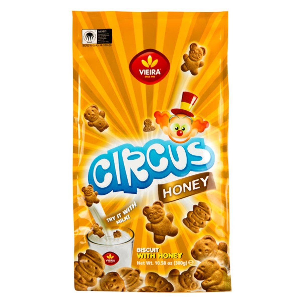 Biscoito Vieira Circus Mel 300g