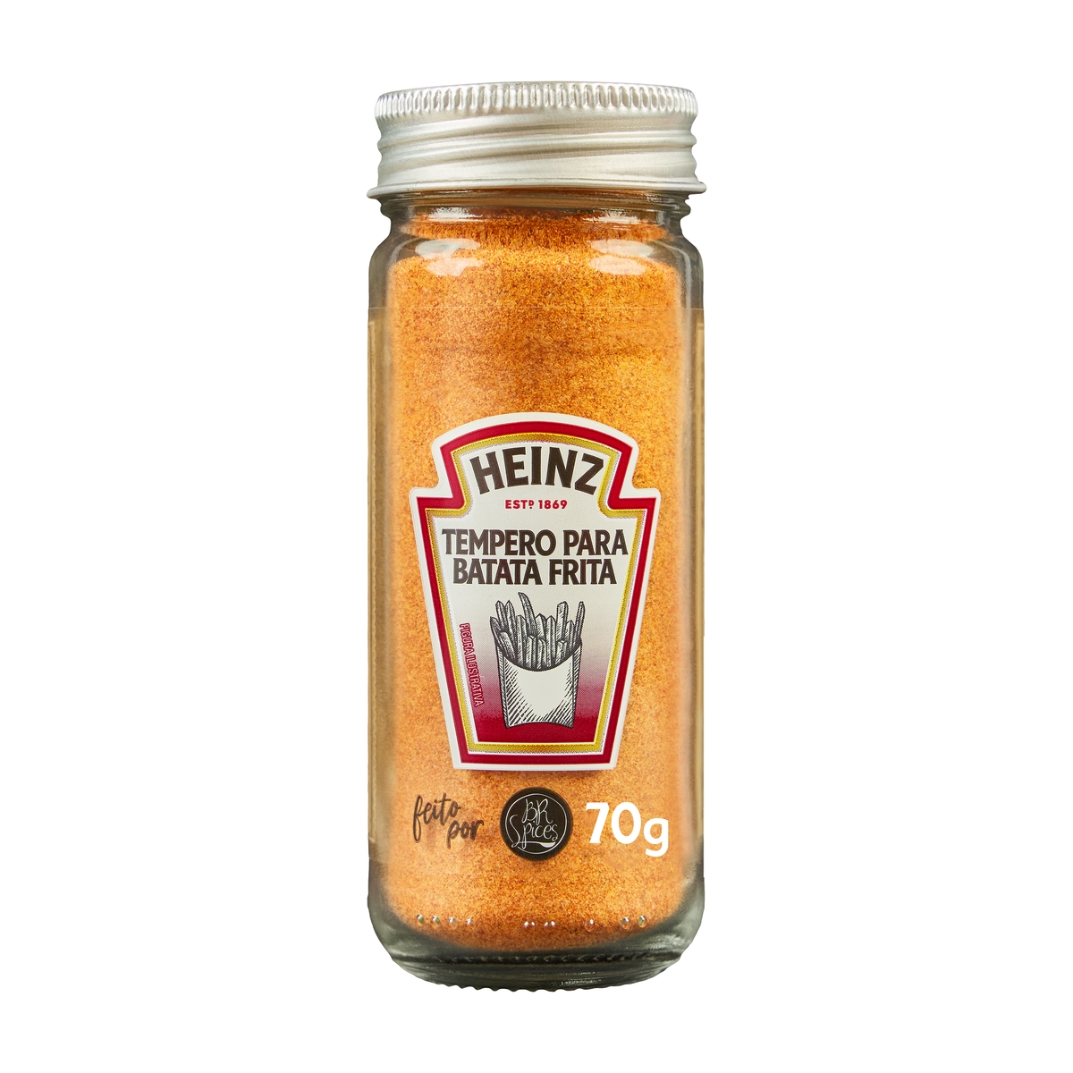Tempero para Batata Frita com Tampa Dosadora Heinz Vidro 70g