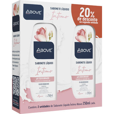 Sabonete Líquido Íntimo Above Champagne e Mel 1 kit