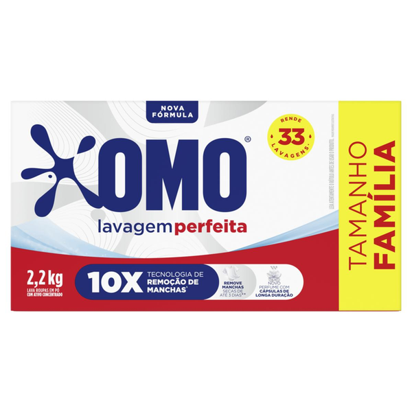 Sabão em Pó OMO Lavagem Perfeita 2.2kg
