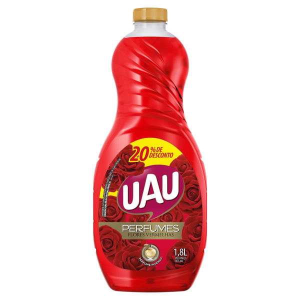 Limpador Perfumado Uau 1,8 Litro - Flores Vermelhas
