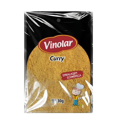 Tempero Vinolar Curry Embalagem Econômica 30g