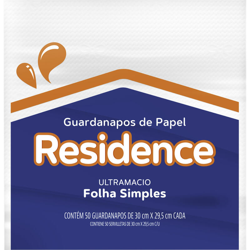Guardanapo Residence 30x29,5cm 50 un