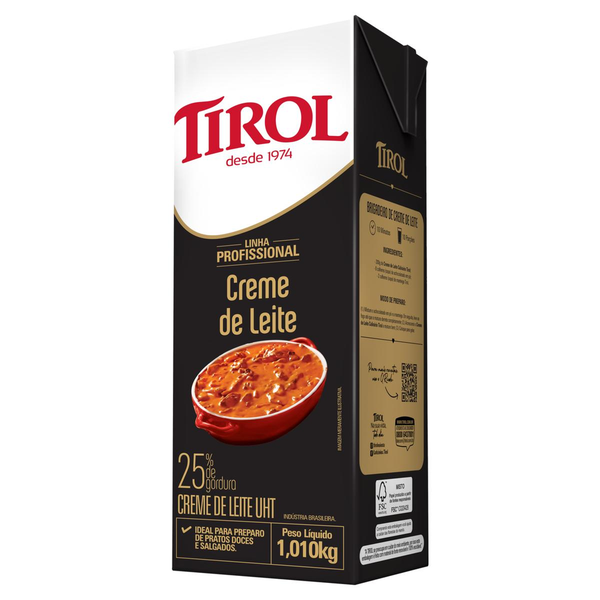 Creme de Leite Tirol 1,03 Litro - Gourmet - TP