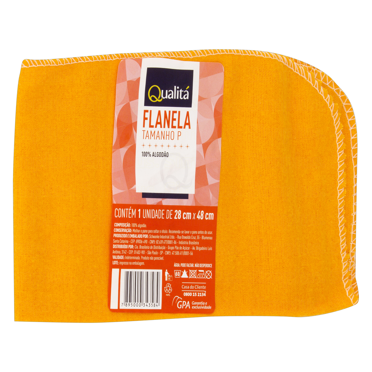 Flanela Multiuso Qualitá 28cm x 48cm