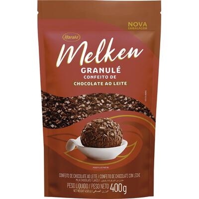 Confeito de Chocolate Melken Ao Leite 400g