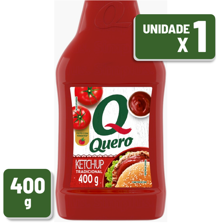 Ketchup Quero Tradicional Squeeze 400g