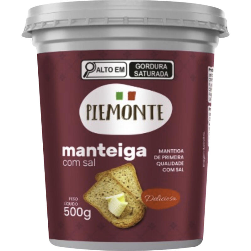 Manteiga Piemonte Com Sal 500g