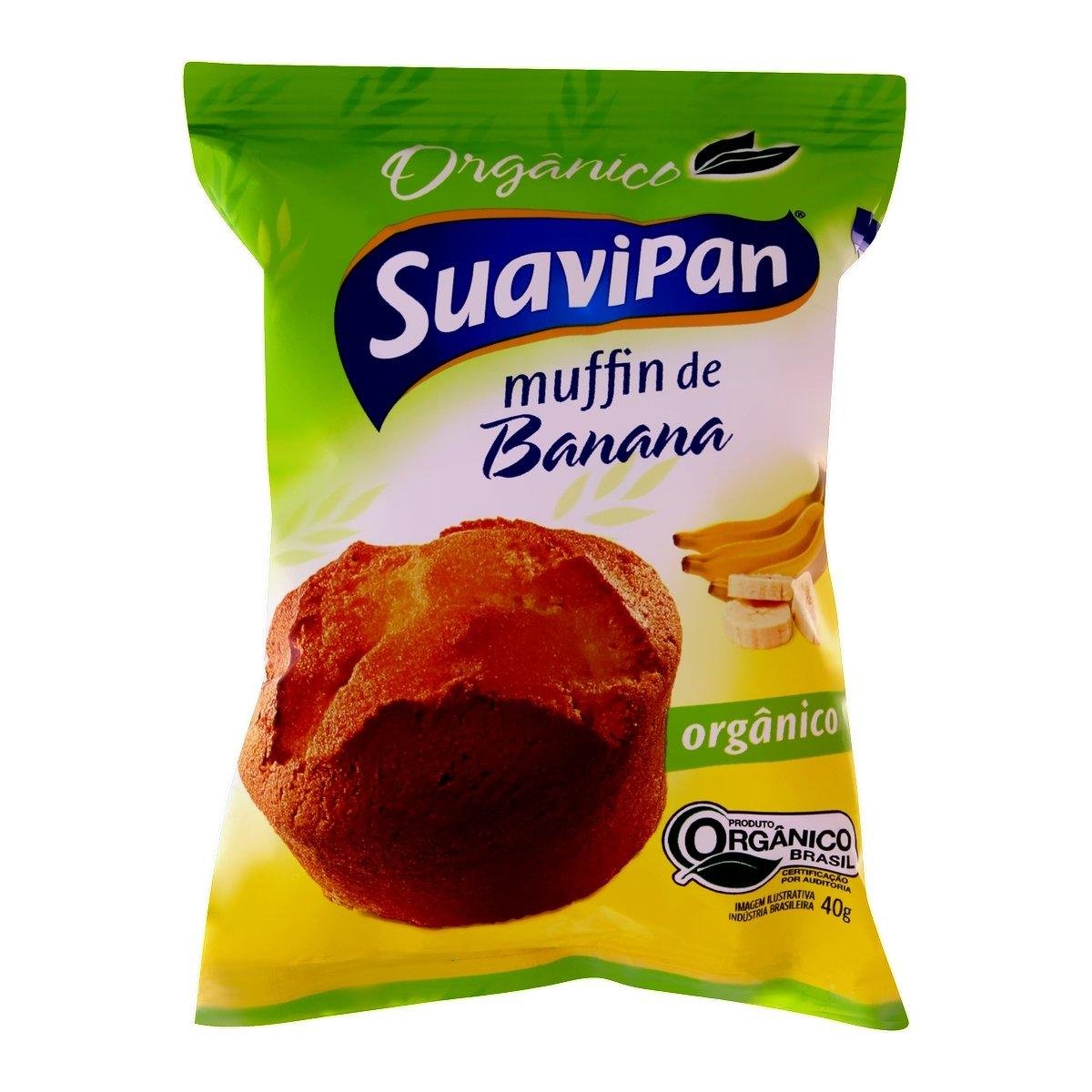Muffin Orgânico de Banana SUAVIPAN 40g