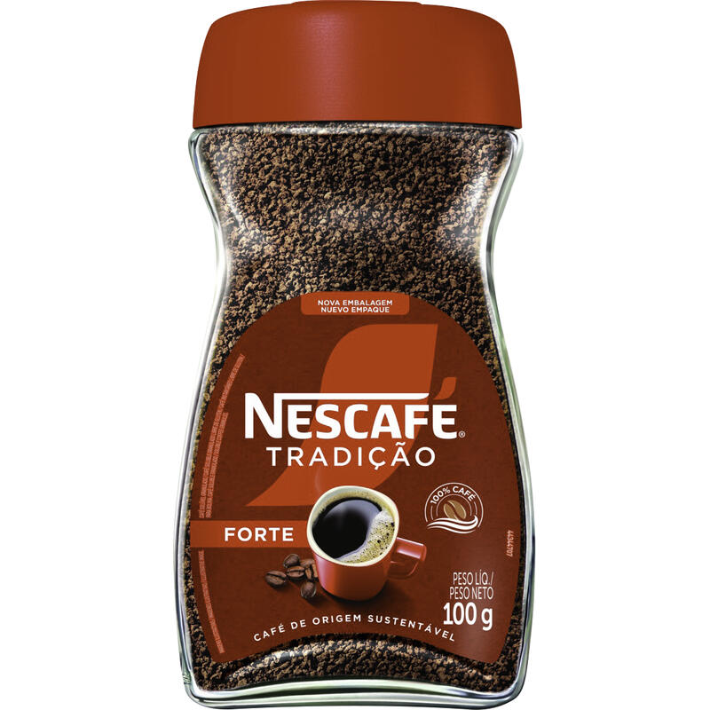 Café Solúvel Granulado Forte Nescafé Tradição Vidro 100g